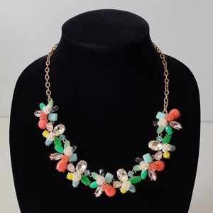 Pretty J Crew Rose Garden Statement Necklace